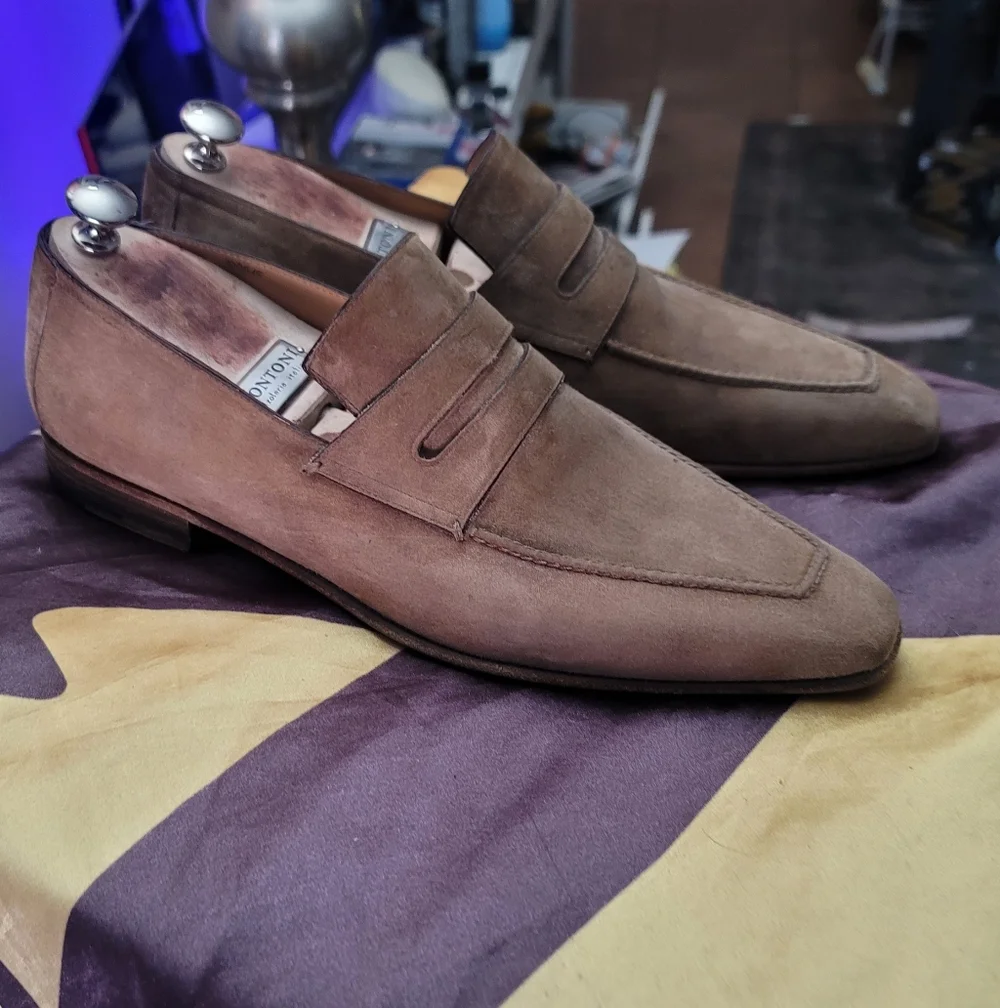 Berluti Andy Demesure Suede Loafers - Picture 9 of 13